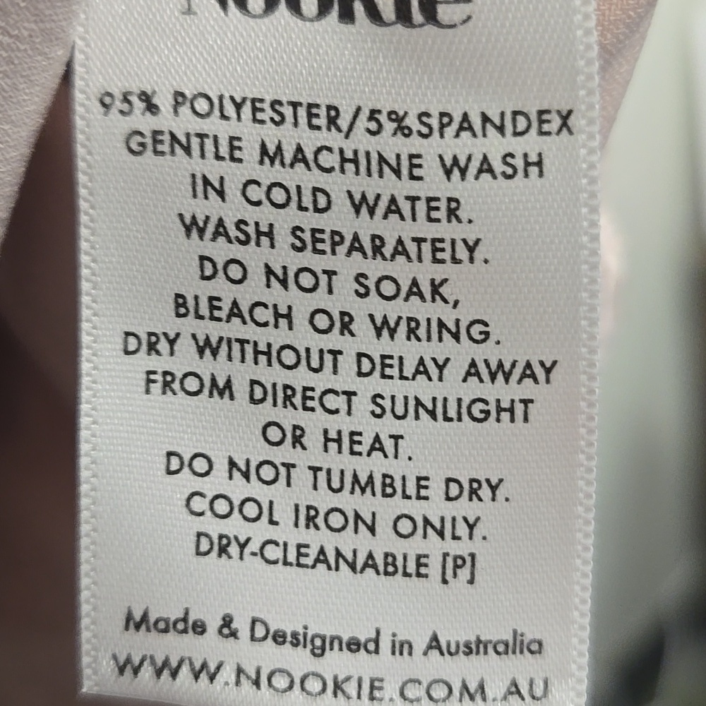 NOOKIE-NWT-Rendevous Mini Dress Sleeveless Square Neck Zip Stretch-Size Small - Picture 9 of 15